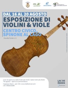 Esposizione di violini e viole LdE Festival 2024