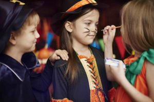 Children love face painting games